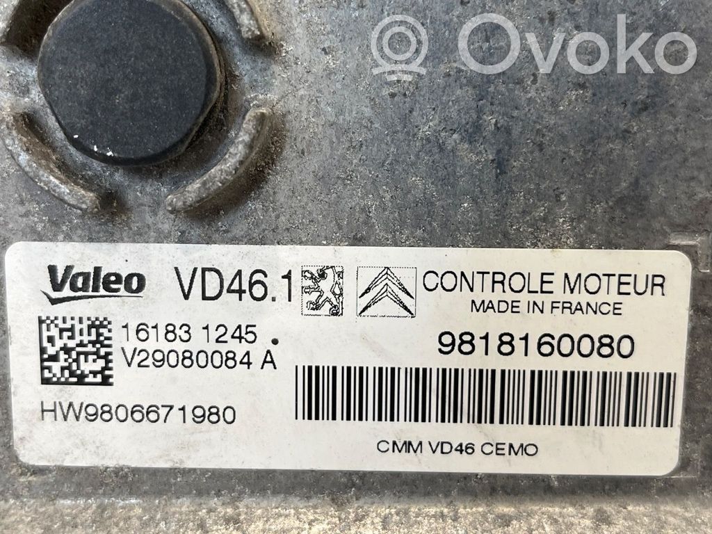 Engine control unit/module ECU   1677628280,9818160080,9818160080,1677628280,9818160080,V29080084A