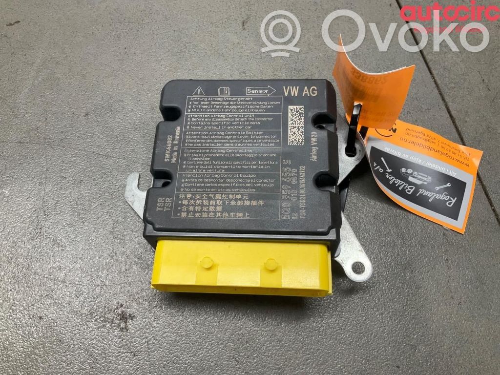 Volkswagen e-Golf Unitate/modul de comandă airbaguri 