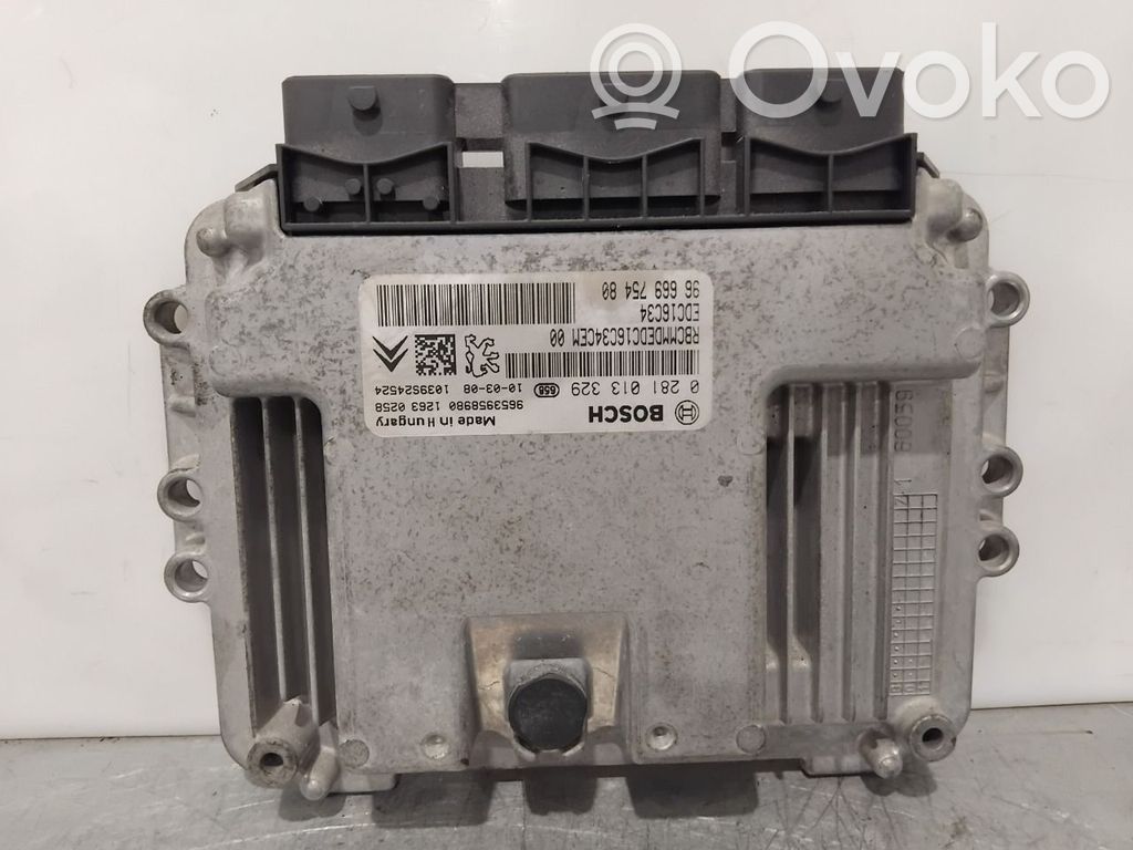 Engine control unit/module ECU   1606910480,0281013329,9666975480,0281013329,1606910480,9666975480