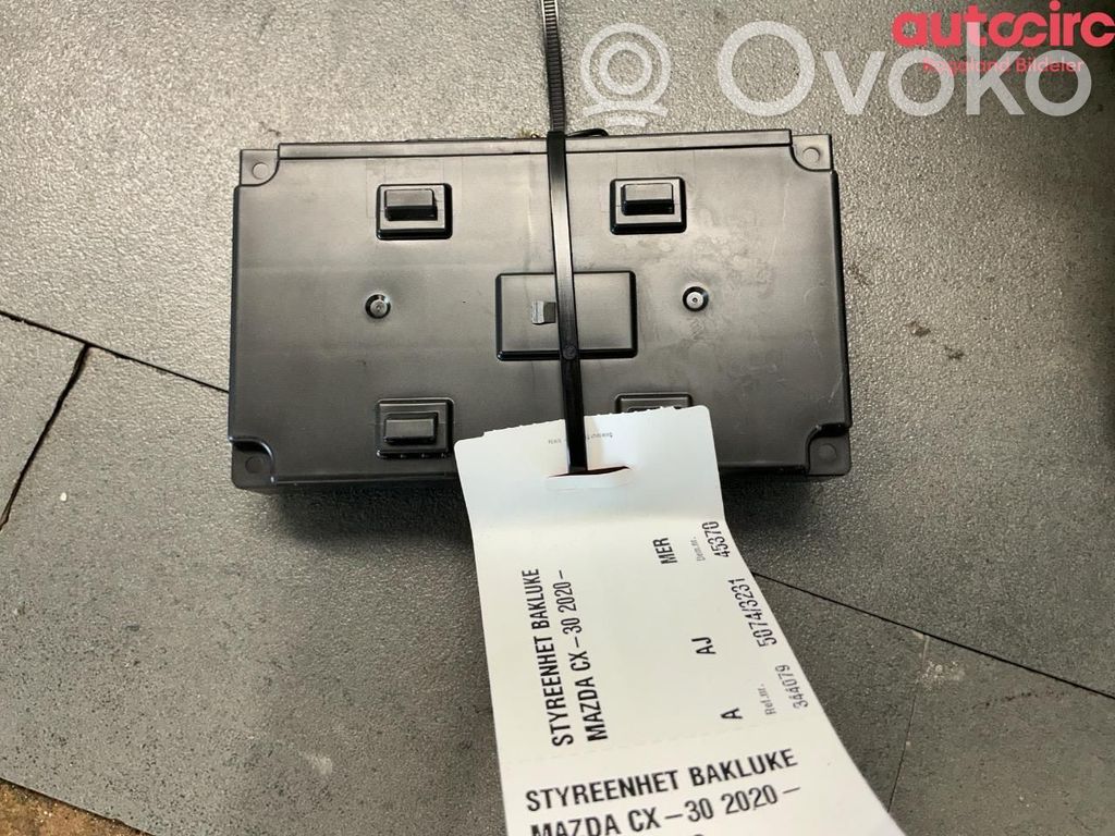 Mazda CX-30 Tailgate/trunk control unit/module 