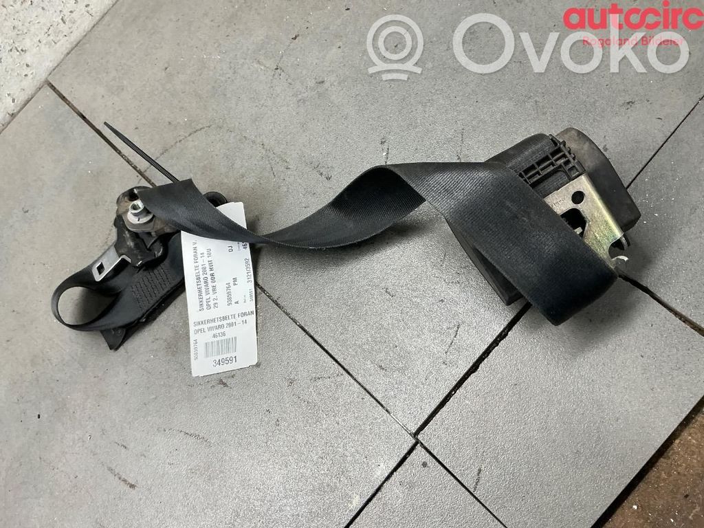 Opel Vivaro Cinturón delantero 