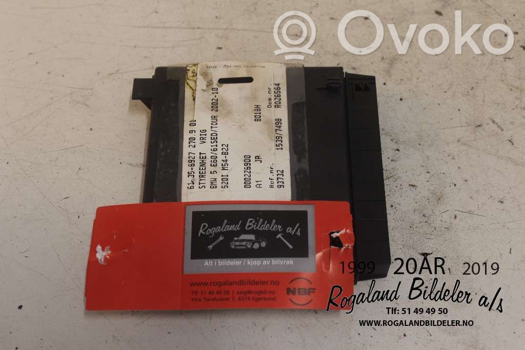 BMW 5 E60 E61 Seat control module 