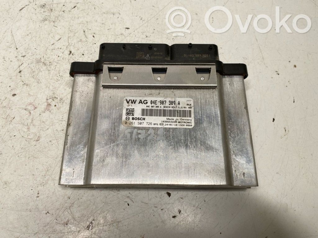 Engine control unit/module ECU   04E906016DE,04E907309A,0261S07726,0261S07726,04E906016DE,04E907309A