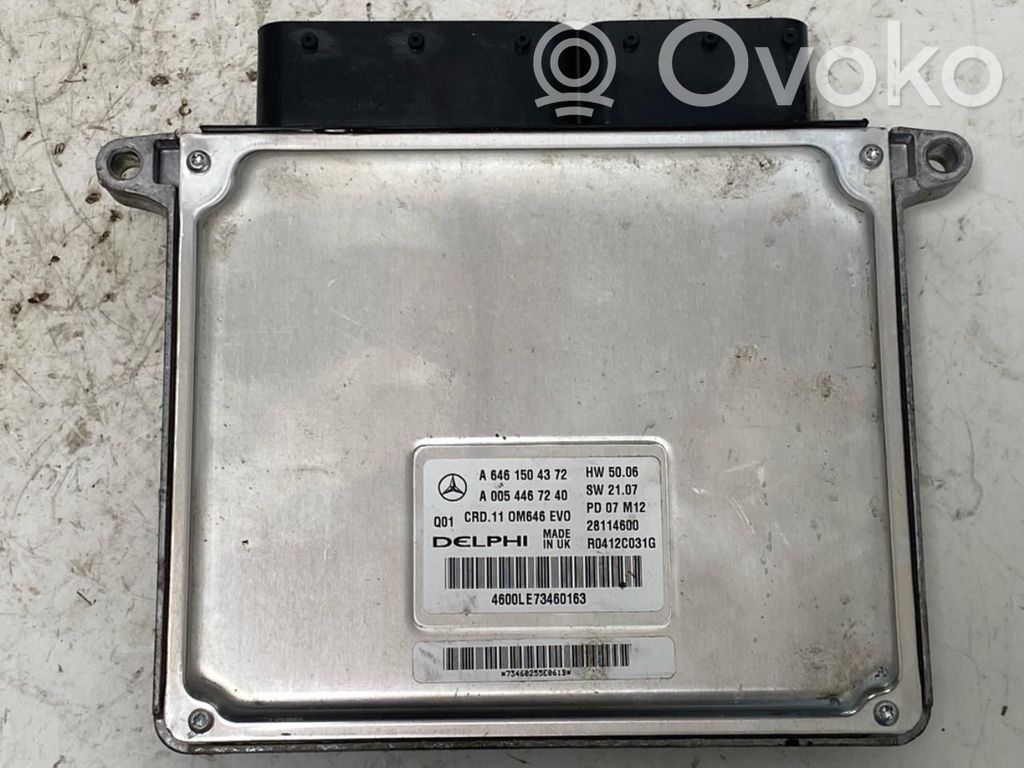 Mercedes-Benz C W204 Engine control unit/module ECU 