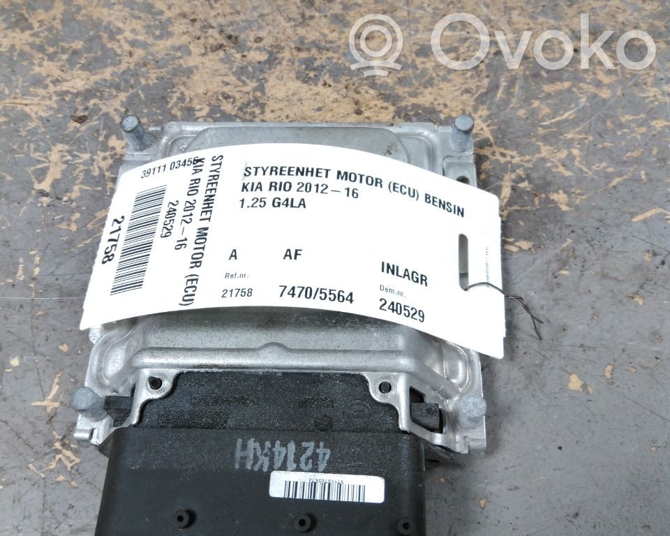 Engine control unit/module ECU   3911103456,3911103456