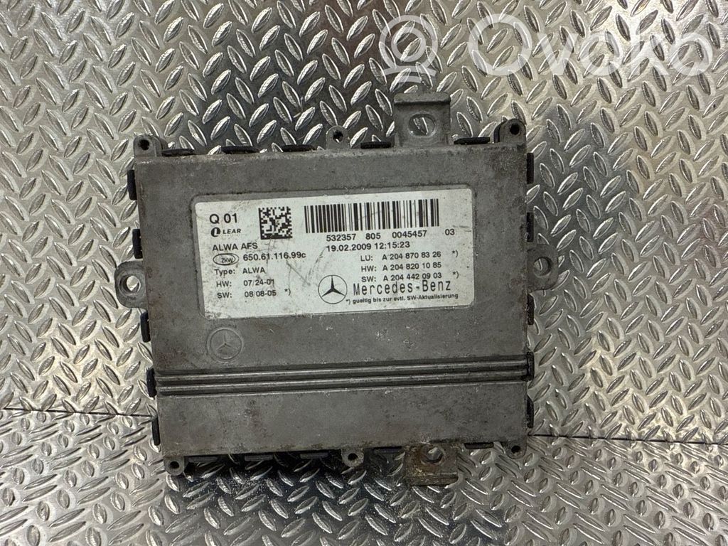 Mercedes-Benz GLK (X204) Unitate/modul control lămpi xenon 