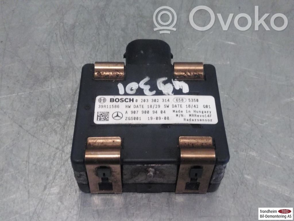 Mercedes-Benz Sprinter W907 W910 Sensor de radar Distronic 
