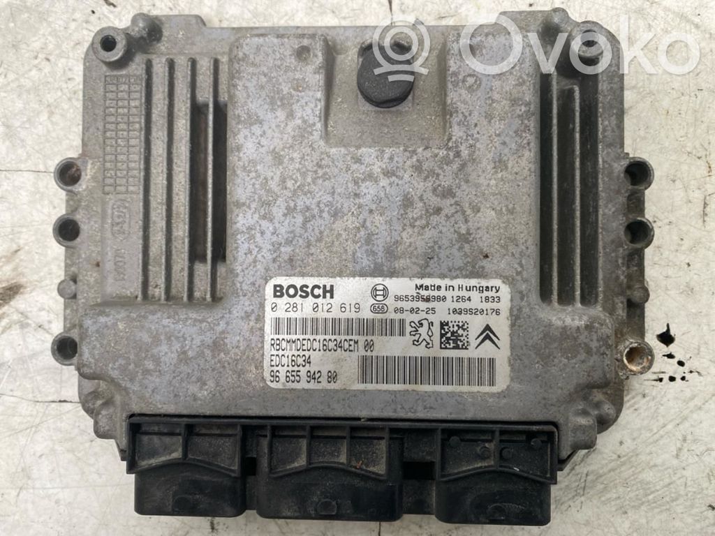 Peugeot Partner Unidad de control/módulo ECU del motor 