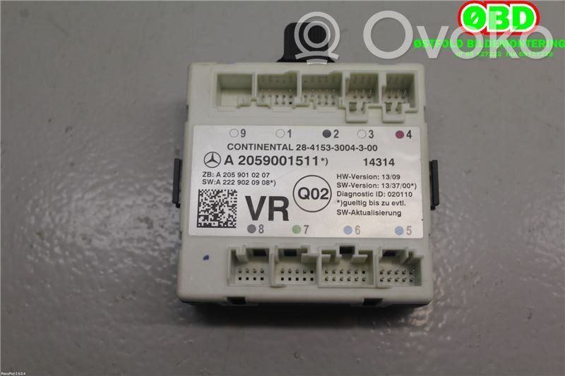 Mercedes-Benz C W205 Door control unit/module 