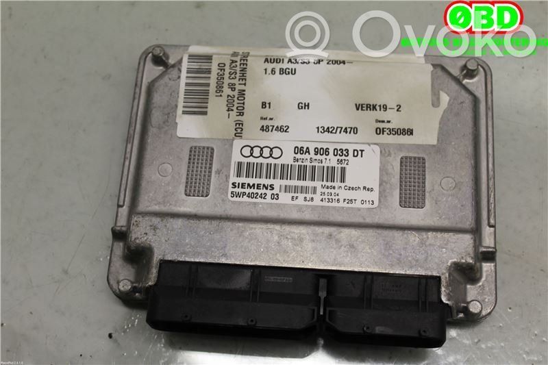 Engine control unit/module ECU   06A997034X,06A906033DT,06A906033DT,06A906033DT,06A997034X