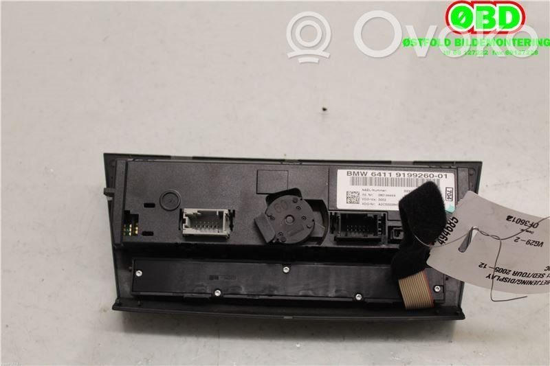 BMW 3 E90 E91 Console centrale, commande chauffage/clim 