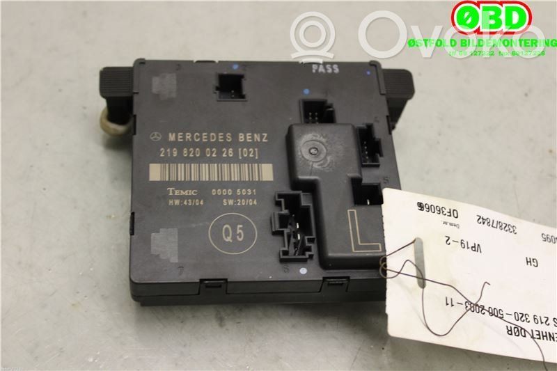 Mercedes-Benz CLS AMG C219 Centralina/modulo portiere