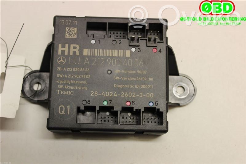Mercedes-Benz C W204 Unité de commande module de porte