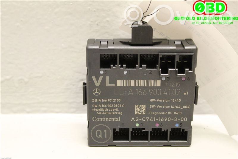 Mercedes-Benz A W176 Centralina/modulo portiere