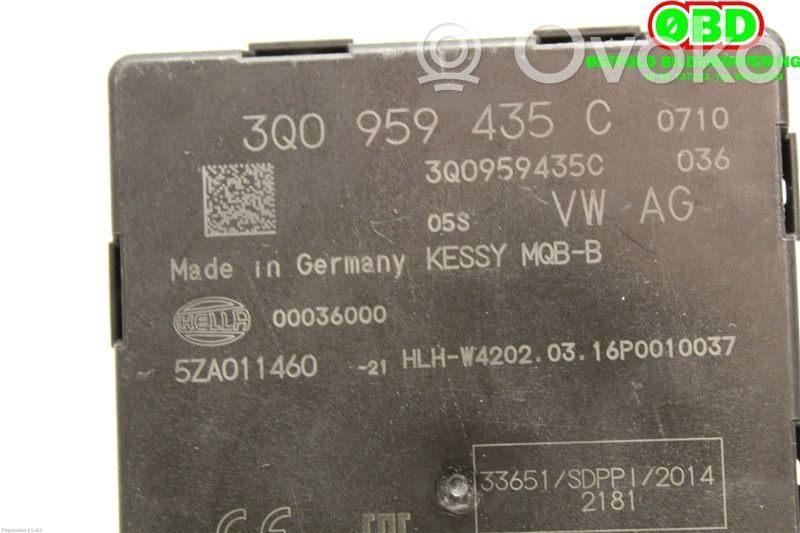 Volkswagen PASSAT B8 Moduł / Sterownik systemu uruchamiania bezkluczykowego