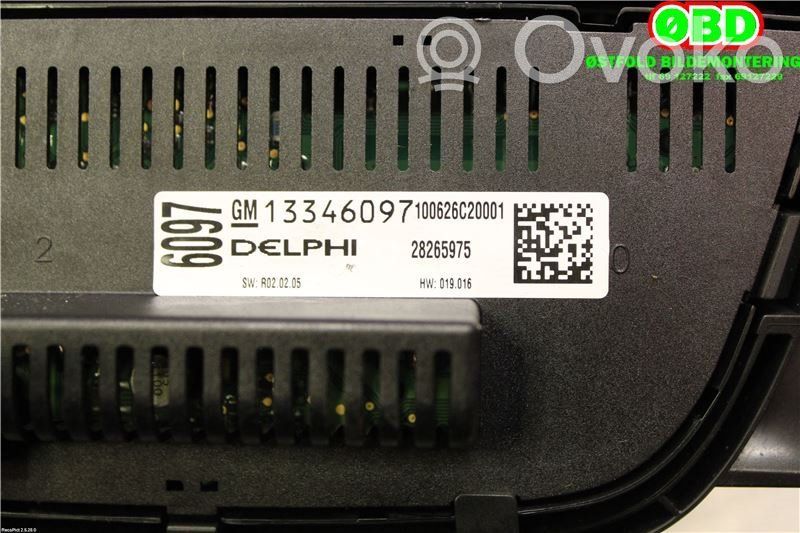 Opel Meriva B Unità principale autoradio/CD/DVD/GPS 