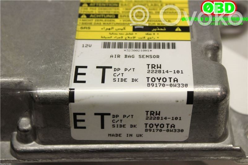 Toyota Auris 150 Unidad de control/módulo del Airbag