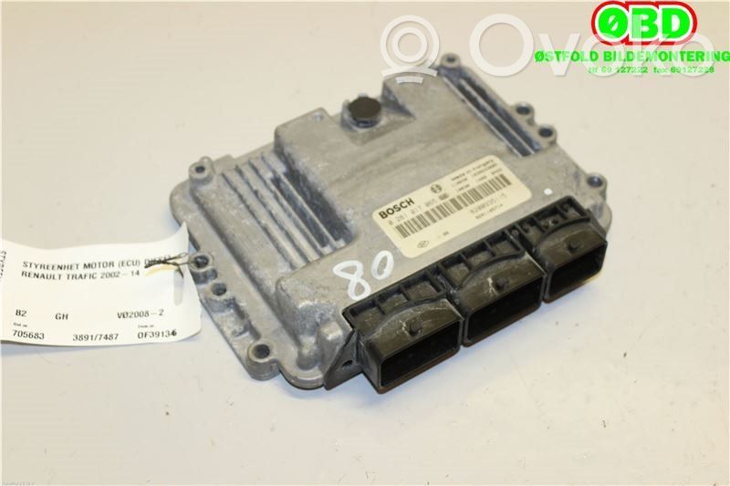 Renault Trafic II (X83) Unidad de control/módulo ECU del motor 
