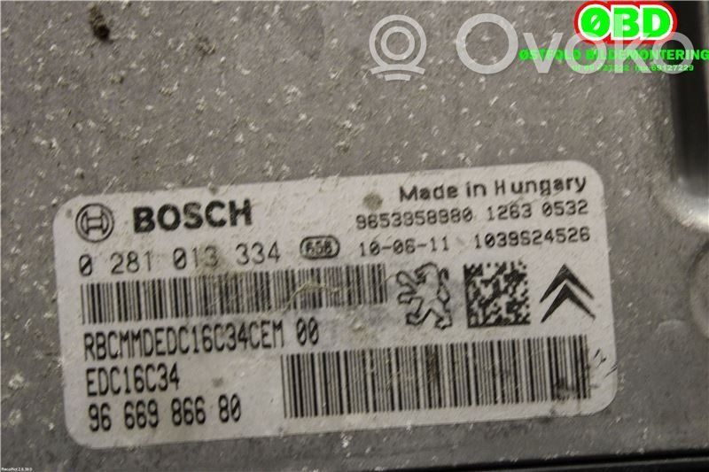 Peugeot 3008 I Engine control unit/module ECU 