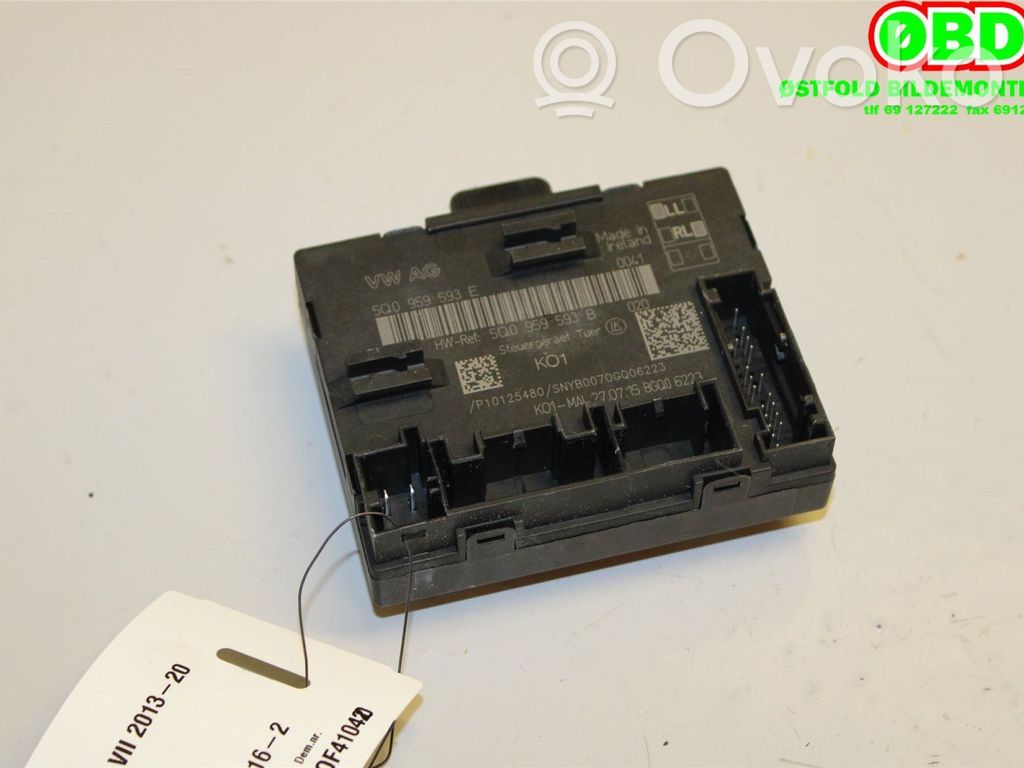 Unité de commande module de porte   5Q0959593E,5Q0959593E,5Q0959593E,5Q0959593E