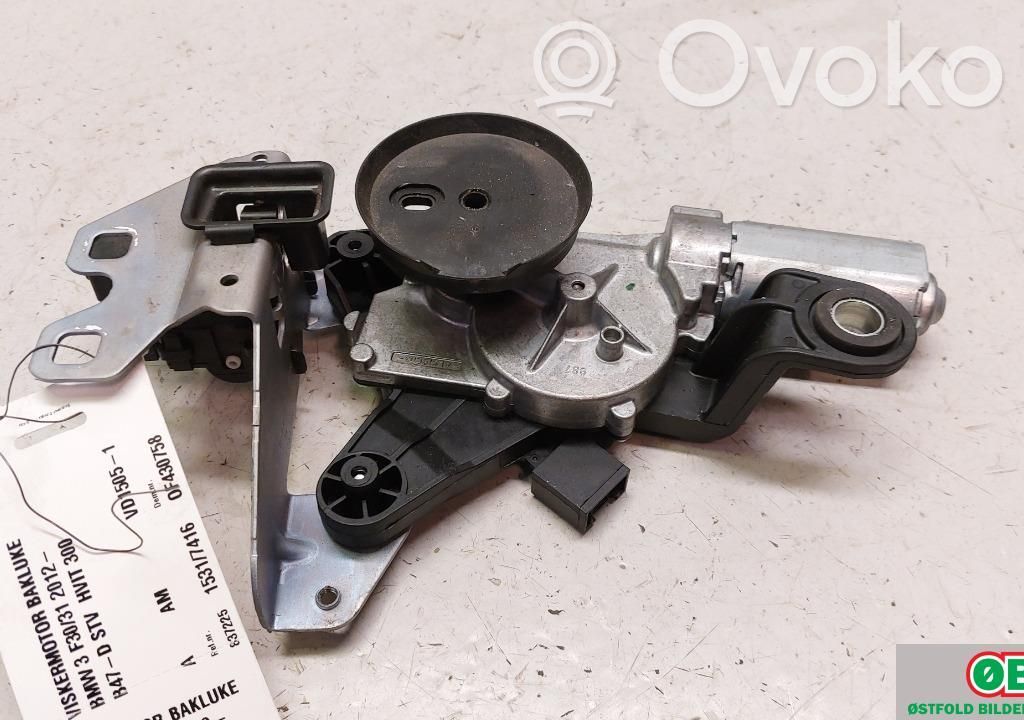 BMW 3 F30 F35 F31 Motor ștergător lunetă 