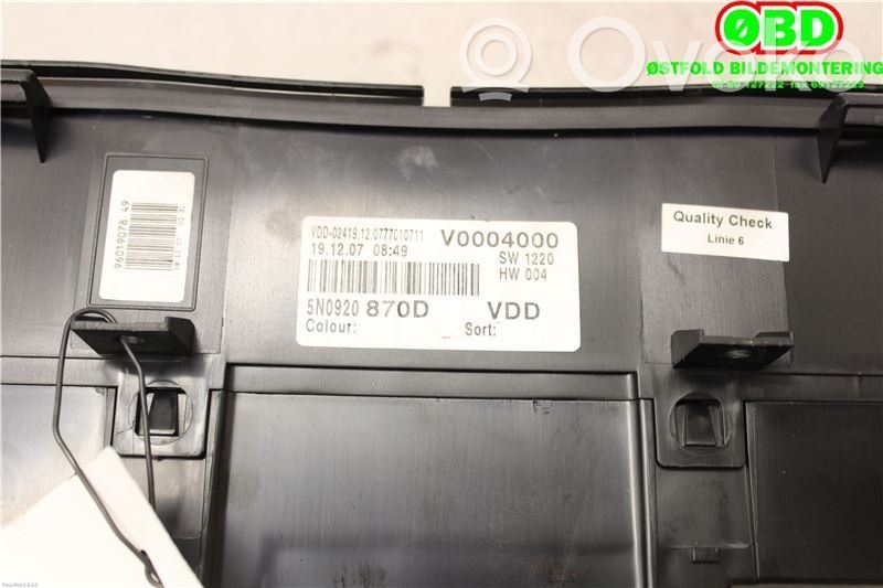 Volkswagen Tiguan Compteur de vitesse tableau de bord 