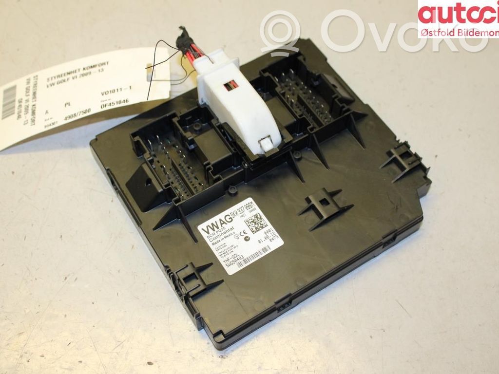 Volkswagen Golf VI Module de contrôle carrosserie centrale 