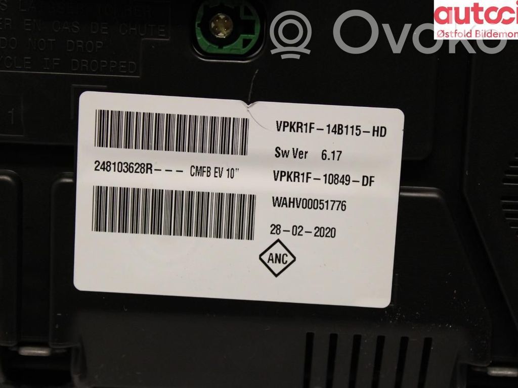 Renault Zoe Speedometer (instrument cluster) 