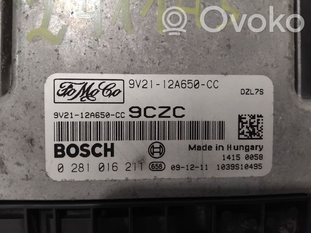 Engine control unit/module ECU   1558960,9V2112A650CC,9V2112A650CC,0281016211,1558960,9V2112A650CC