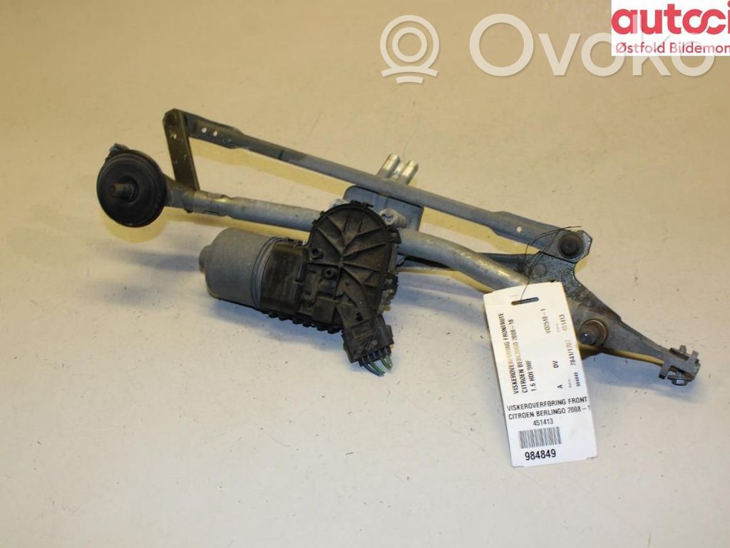 Citroen Berlingo Tiranti del tergicristallo anteriore