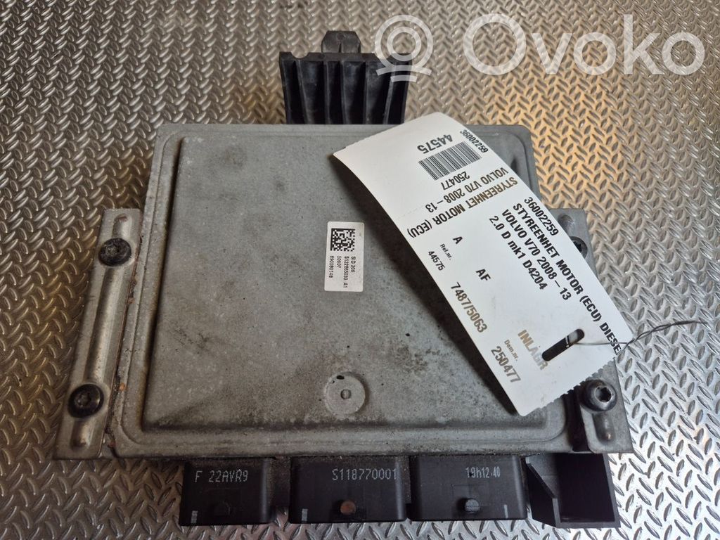 Volvo V70 Engine control unit/module ECU 