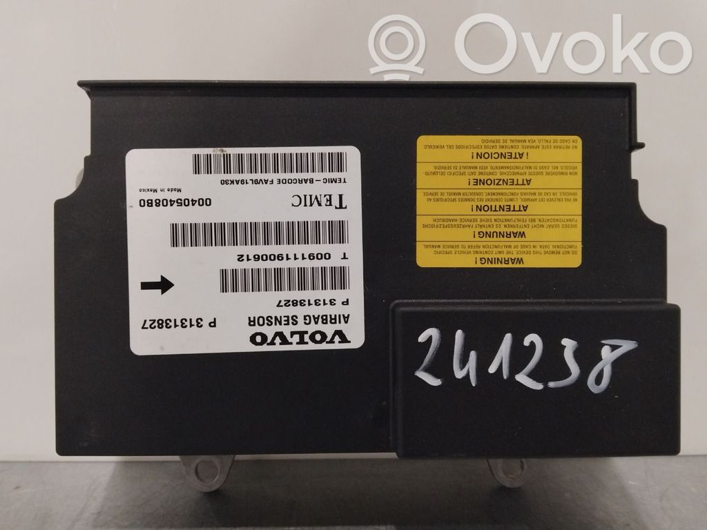 Module de contrôle airbag   31318792,31313827,31313827,31313827,31318792