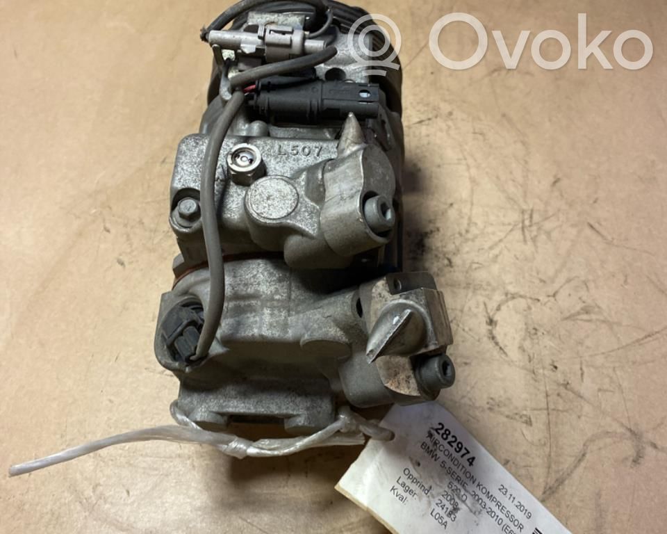 BMW 5 E60 E61 Compresor (pompă) aer condiționat (A/C) 