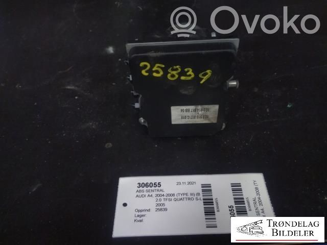 Audi A4 S4 B7 8E 8H ABS-pumppu 