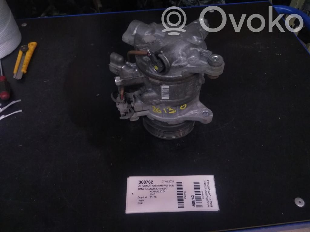 BMW X1 E84 Klimakompressor Pumpe 