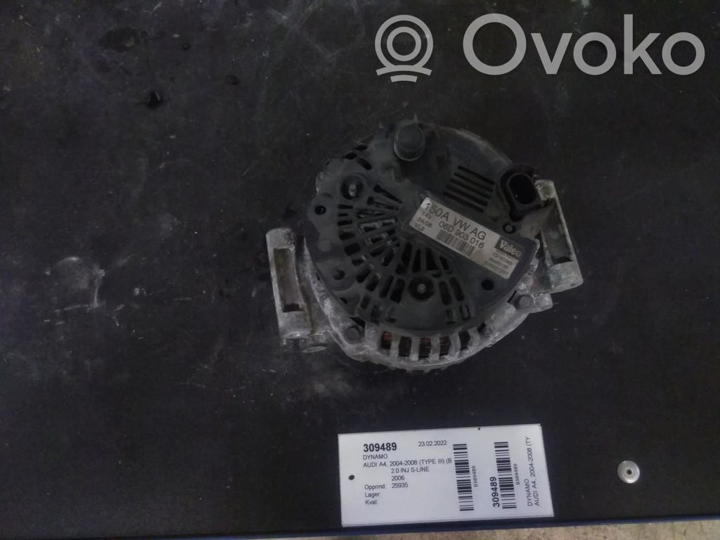 Audi A4 S4 B7 8E 8H Generatore/alternatore 