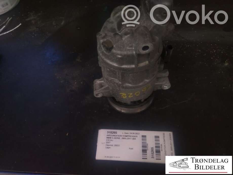 BMW 3 E90 E91 Air conditioning (A/C) compressor (pump) 