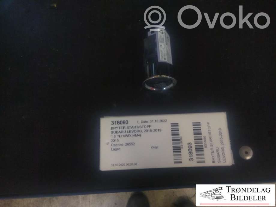 Subaru Levorg Engine start stop button switch 