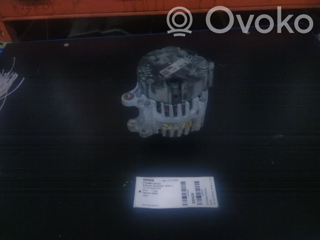 Audi A4 S4 B9 Ģenerators 