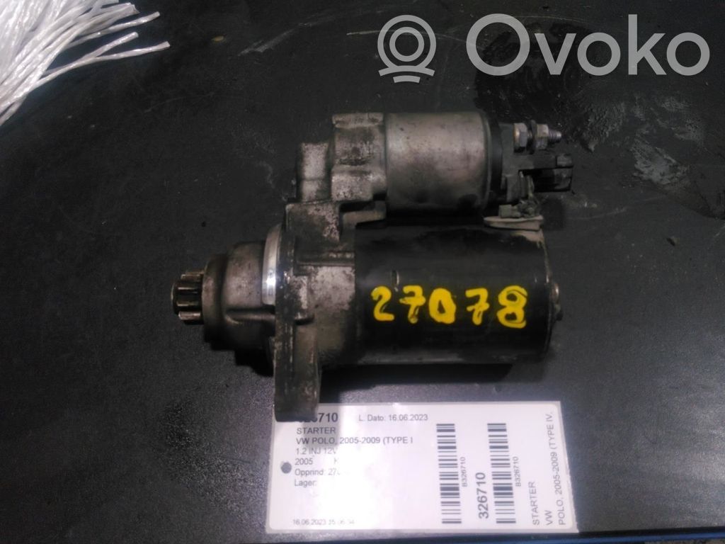 Volkswagen Polo IV 9N3 Motor de arranque 