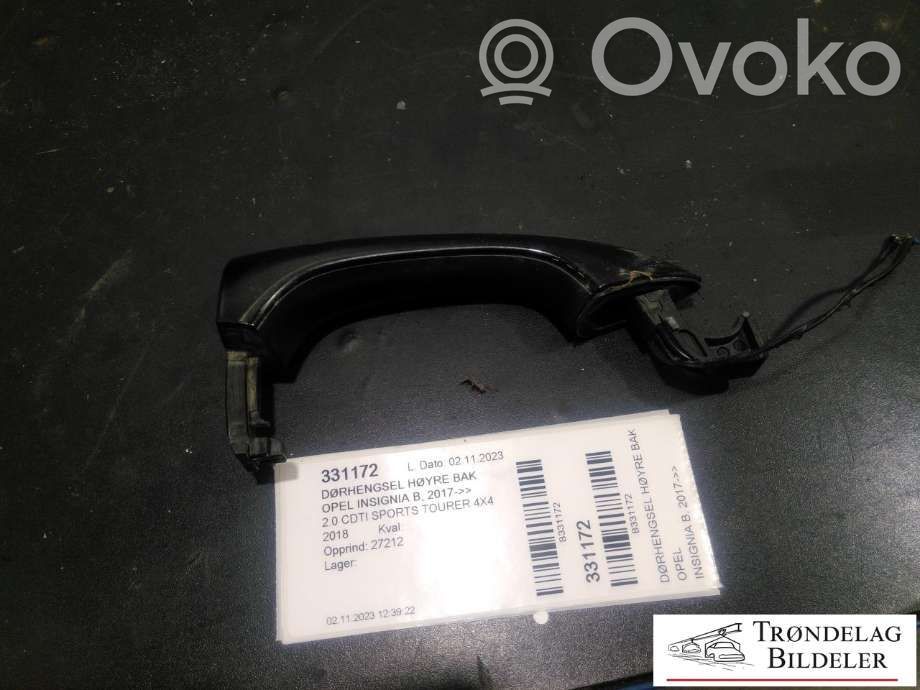Opel Insignia B Manecilla externa puerta trasera 