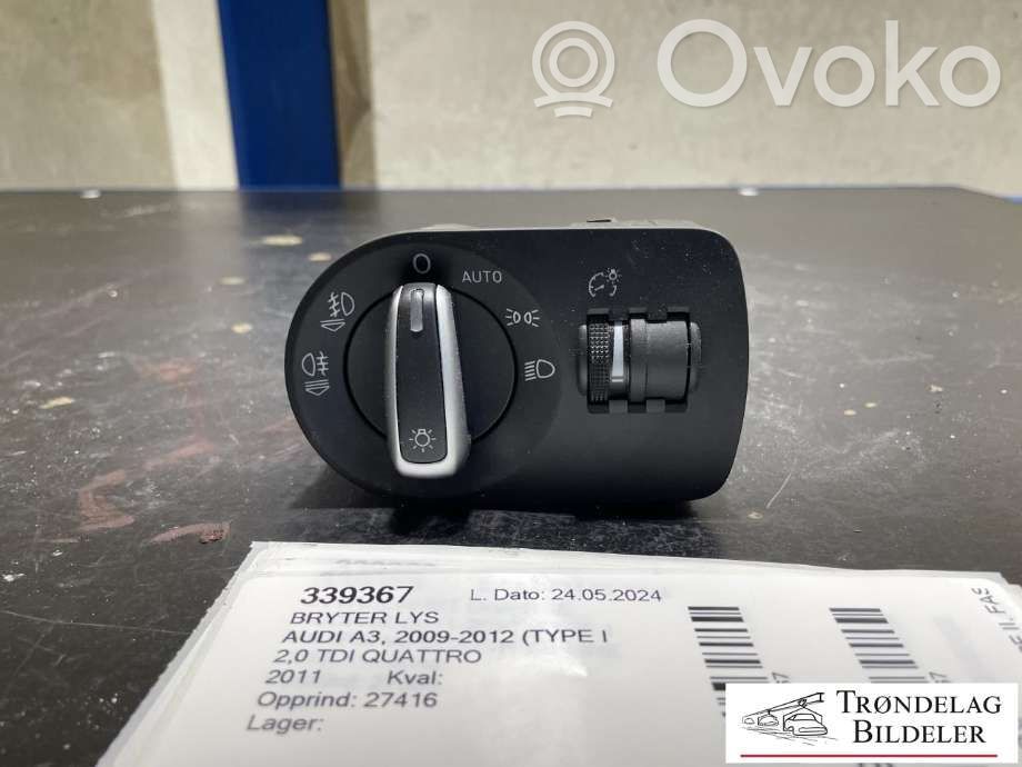 Audi A3 S3 8P Interruptor de luz 