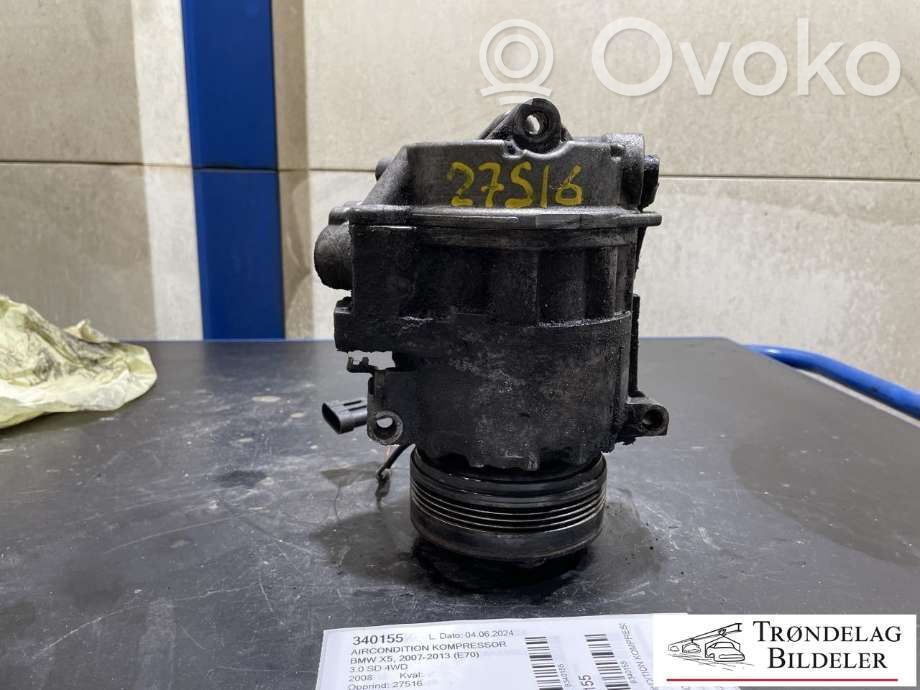 BMW X5 E70 Air conditioning (A/C) compressor (pump) 