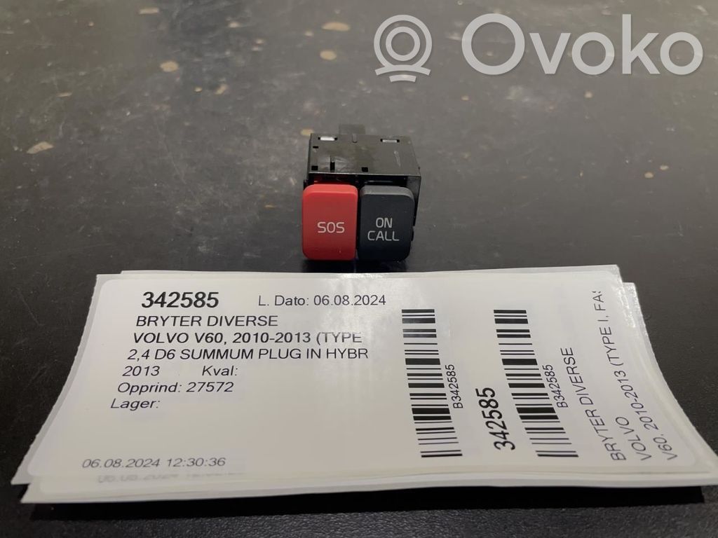 Volvo V60 Otros interruptores/perillas/selectores 