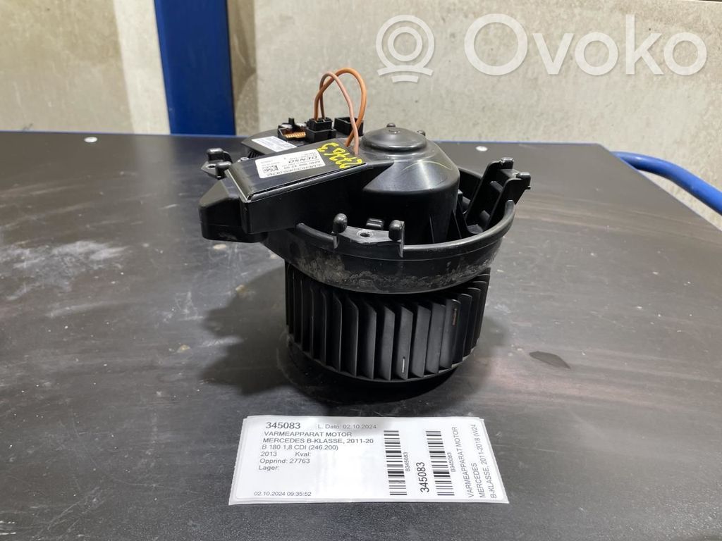 Mercedes-Benz B W246 W242 Ventilator aerotermă 
