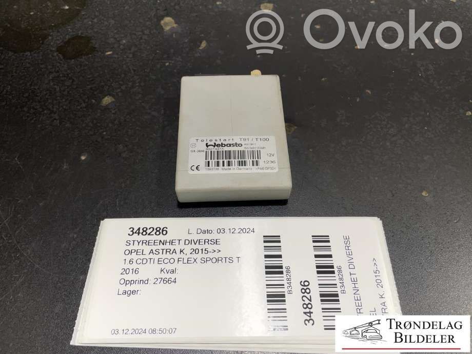 Opel Astra K Other control units/modules 