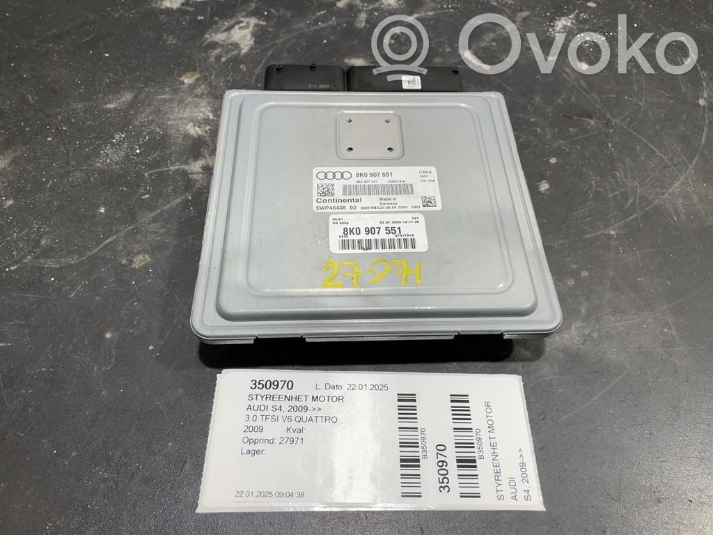 Audi A4 S4 B8 8K Engine control unit/module ECU 
