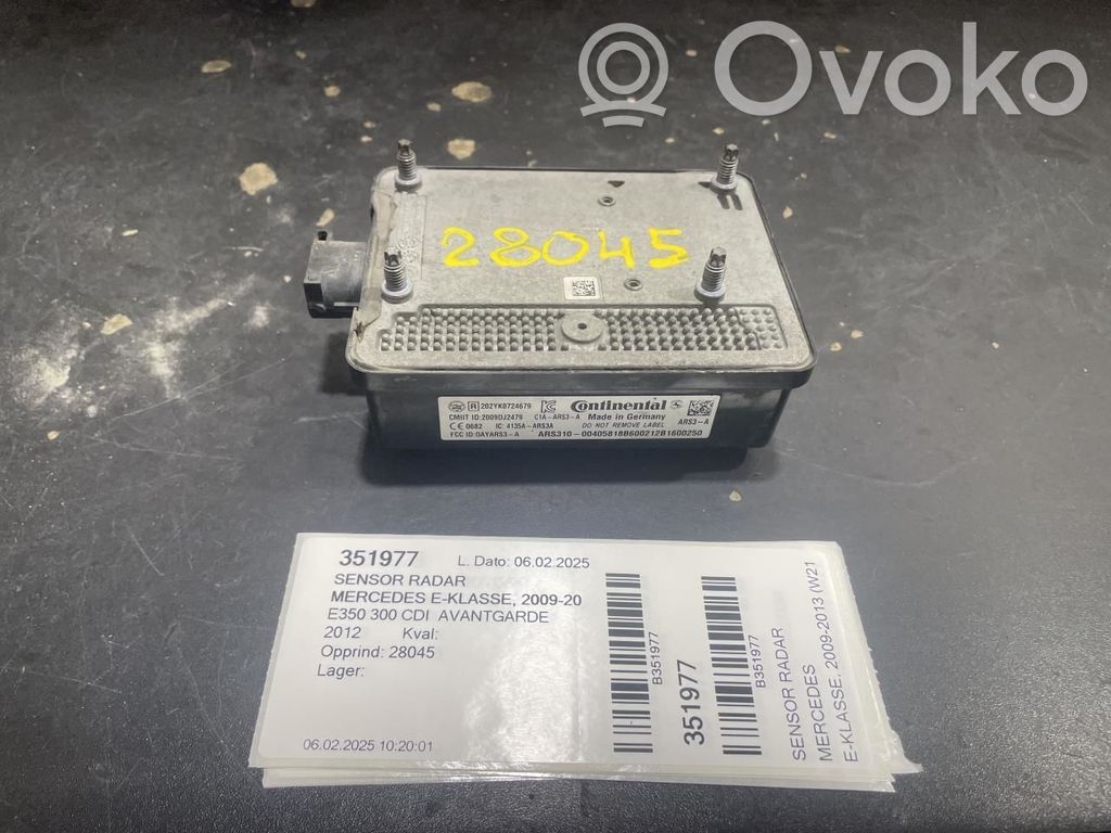 Mercedes-Benz E W212 Sensore radar Distronic