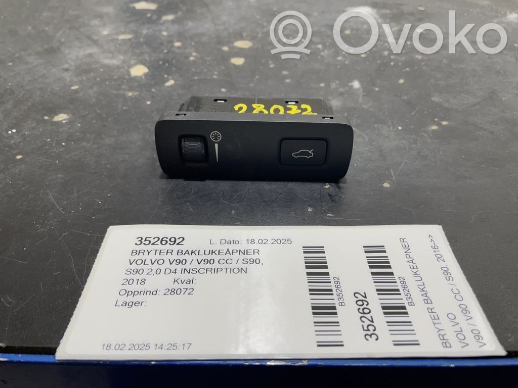 Volvo S90, V90 Comutator deschidere hayon 