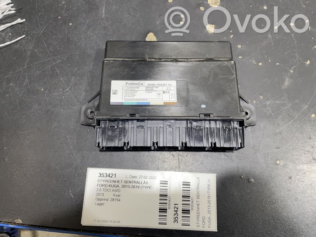 Ford Kuga II Unité de commande / module de verrouillage centralisé porte 